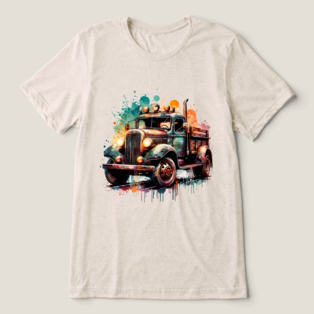 Truck Tri-Blend Shirt (Design Front)