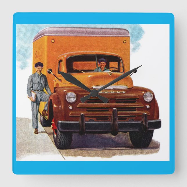 truck truckers truckin' clock (Front)