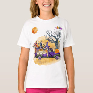 Truck With 3 Gnomes, 2 Jack O'Lanterns & Ghost T-Shirt