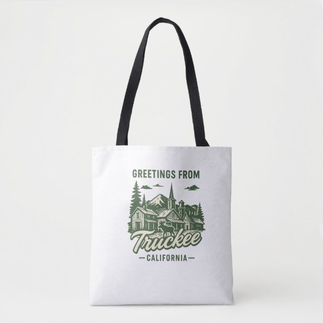 Truckee, CA Souvenir Tote Bag (Front)