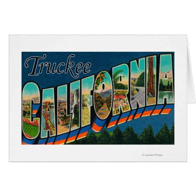 Truckee, California - Large Letter Scenes (Front Horizontal)