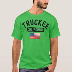 Truckee California USA Flag Vintage Cali Bear Taho T-Shirt