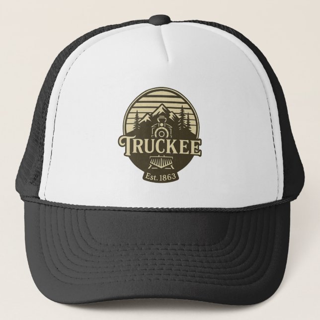 Truckee Mountain & Locomotive Design  Trucker Hat (Front)