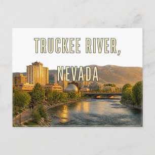Truckee River Nevada Postcard