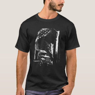 trucker American Big Rigs Diesel Truck Driver 43 T-Shirt