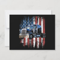 Trucker American Flag Truck Driver Truck Driver Gi