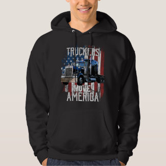 Trucker American Flag Truck Driver Truck Driver Gi Hoodie