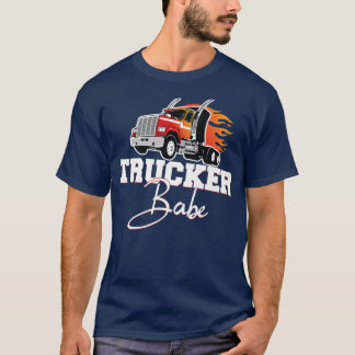 Trucker Babe - Truck Driver Girl Trucker Life  T-Shirt