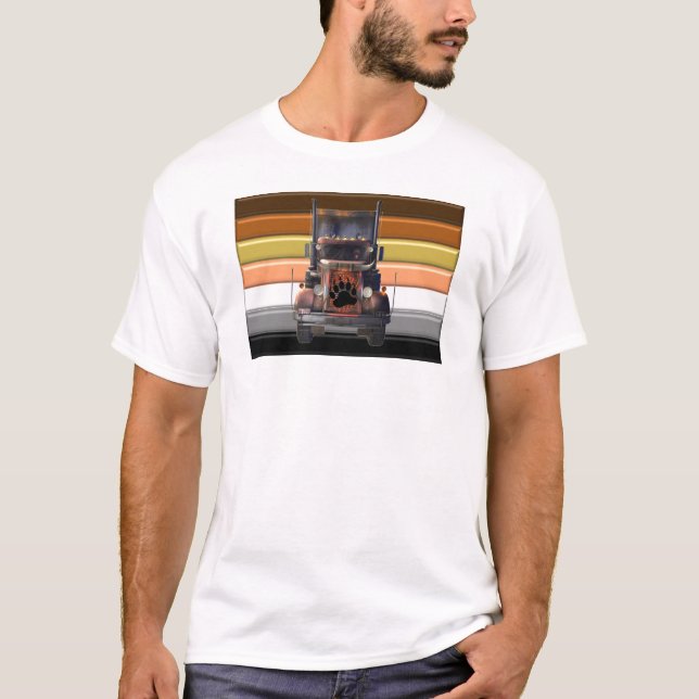 Trucker Bear Pride T-Shirt (Front)