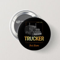 Trucker Born To Be Truck Retro Driver Vintage