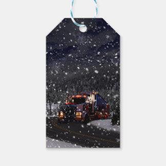 Trucker Christmas Gift Tags