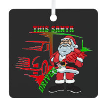 Trucker Christmas - This Santa Drives a Truck