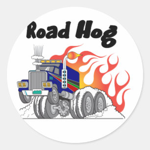 Trucker Classic Round Sticker