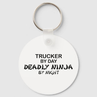 Trucker Deadly Ninja by Night Keychain