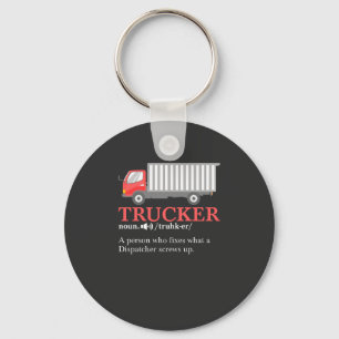 Trucker Definition Keychain