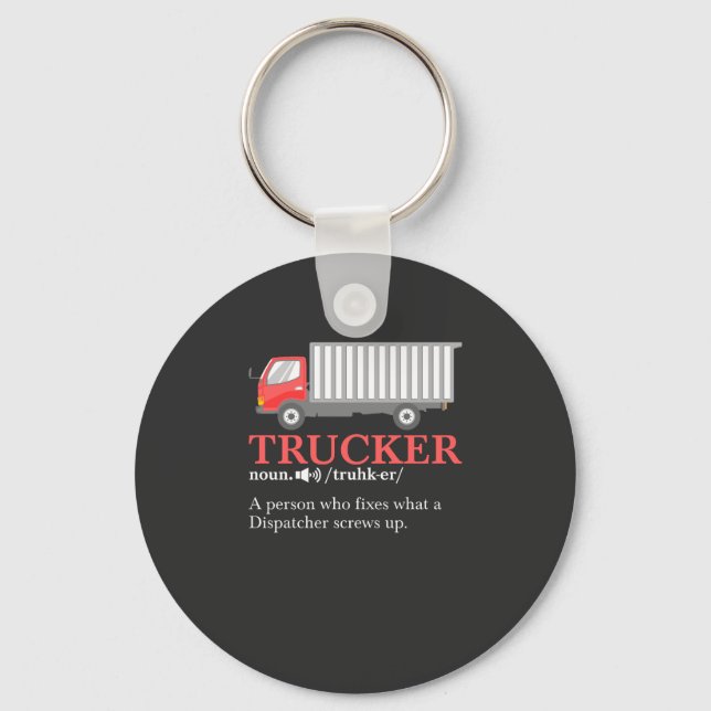 Trucker Definition Keychain (Front)