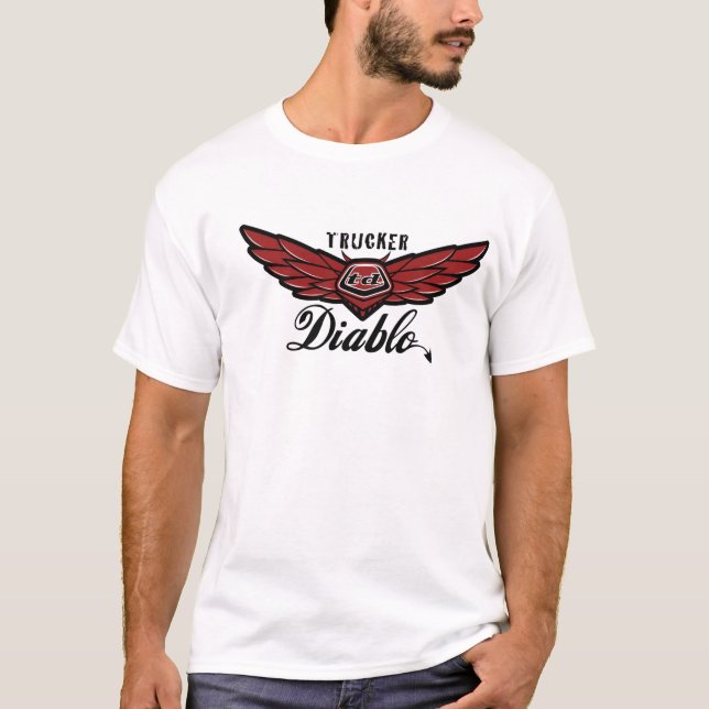 TRUCKER Diablo - T SHIRT - Customized with Back Pr (Front)