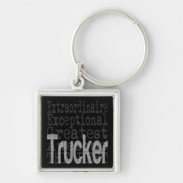 Trucker Extraordinaire Keychain (Front)