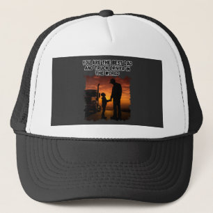 Trucker Father Son Bond Family Road Love Design Hat