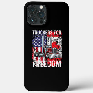 Trucker For Freedom Convoy 2022 American Canadian iPhone 13 Pro Max Case