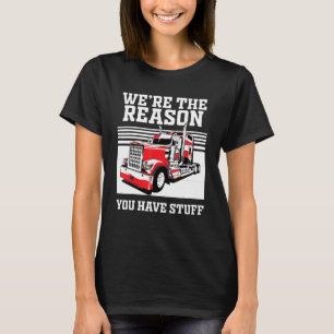 Trucker For Men Women Semi Truck Driver T-Shirt