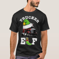 Trucker Gifts Christmas Elf 18 Wheel Tractor Trail