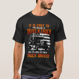 Trucker Gifts Tractor Trailer Truck 18 Wheeler Har T-Shirt