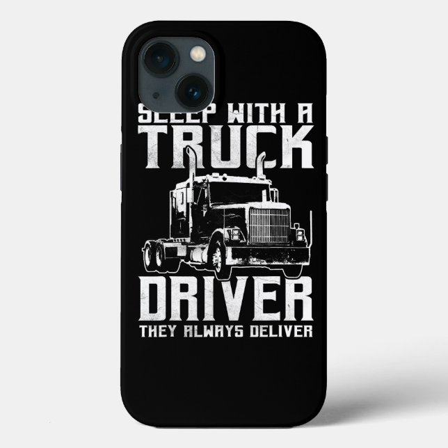 Trucker Gifts Tractor Trailer Truck 18 Wheeler Sle Case-Mate iPhone Case (Back)