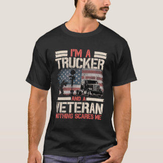 Trucker Gifts Tractor Trailer Truck 18 Wheeler Us  T-Shirt