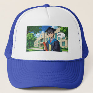 Trucker Hat- Funny Graduation Quote. Hat