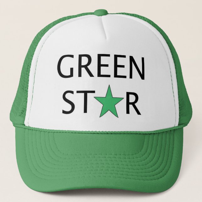 Trucker Hat - Green Star (Front)