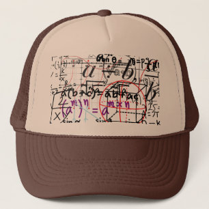 Trucker Hat maths patterned