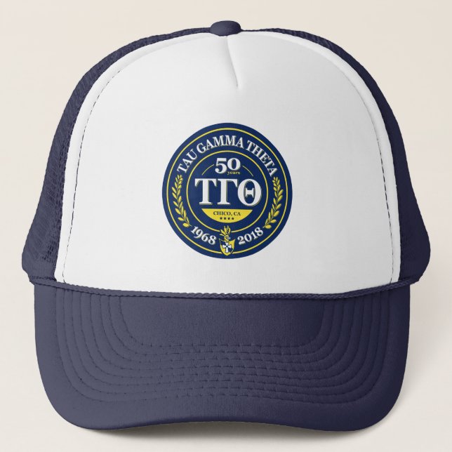 Trucker Hat - Navy w/ 50th Anniversary Logo (Front)