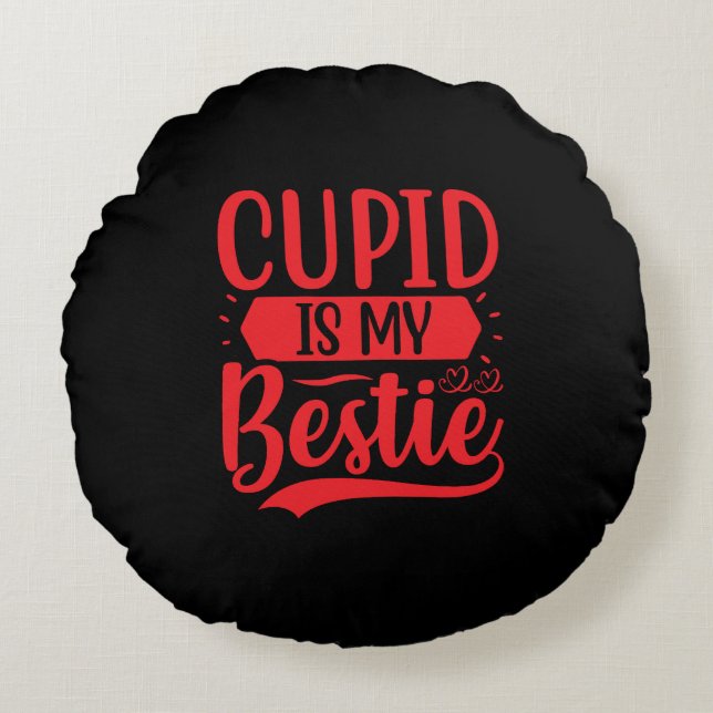 Trucker Hat Round Pillow (Front)