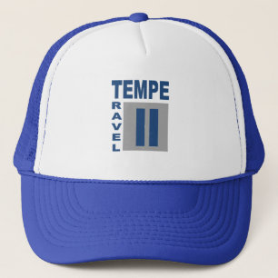 Trucker hat royal blue TRAVEL TEMPE