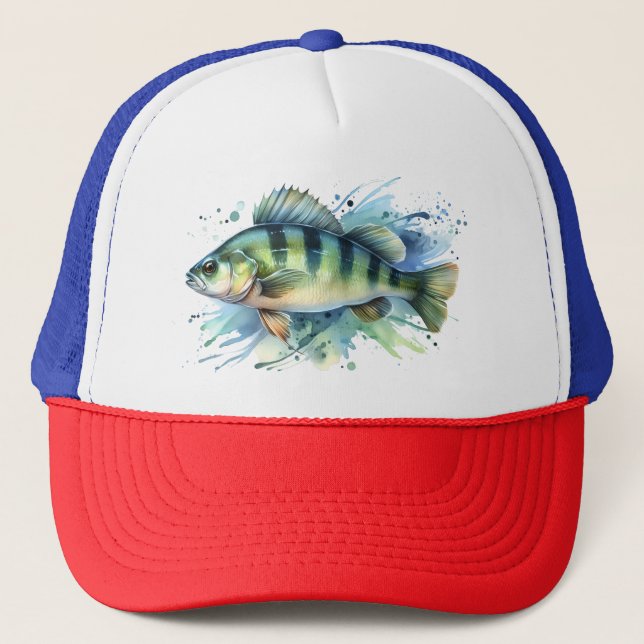 Trucker Hat - Watercolor Series: Perch (Front)