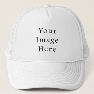 Trucker Hat White Baseball Cap - Customized Blank