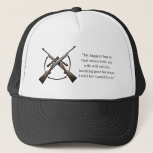 Trucker hat . With funny quote on it.
