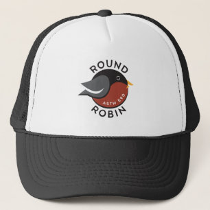 Trucker hat with Round Robin logo