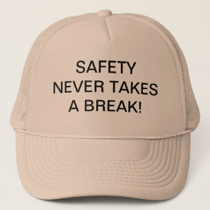 TRUCKER HATS WITH SAFETY-SLOGAN.