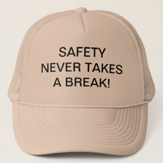 TRUCKER HATS WITH SAFETY-SLOGAN.