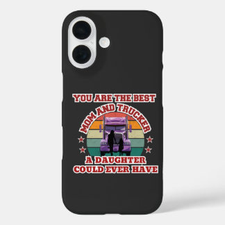 Trucker Mother Daughter Bond Family Road Love iPhone 16 Case