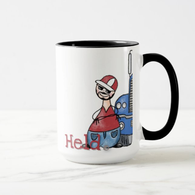 Trucker Mug Held Punkt Kaffeetasse (Right)