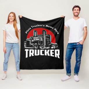 Trucker Personalized Gift Blanket