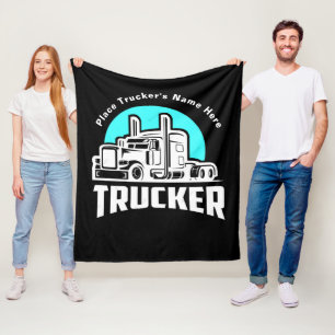 Trucker Personalized Gift Blanket