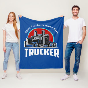 Trucker Personalized Gift Blanket