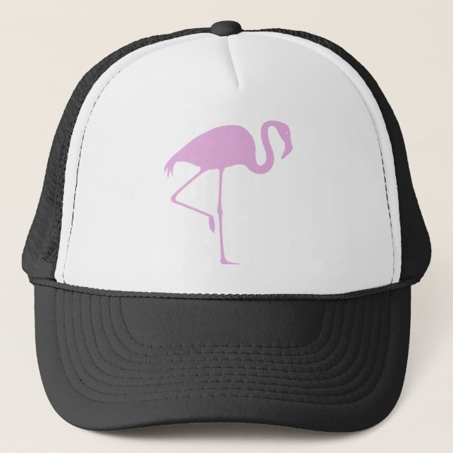 Trucker Pink Flamingo Custom Hat (Front)