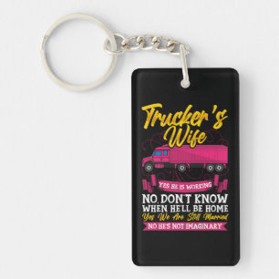 Trucker’s Wife Humor Keychain