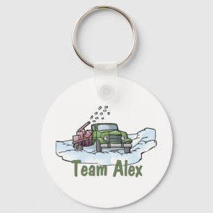 Trucker Tees and Gifts Team Alex Keychain