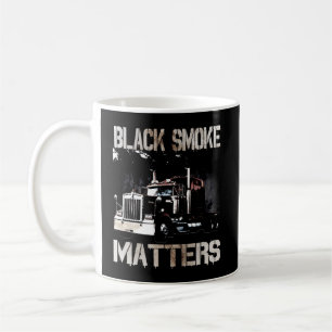 Trucker Tractor Trailer 18 Wheeler On Back Coffee Mug